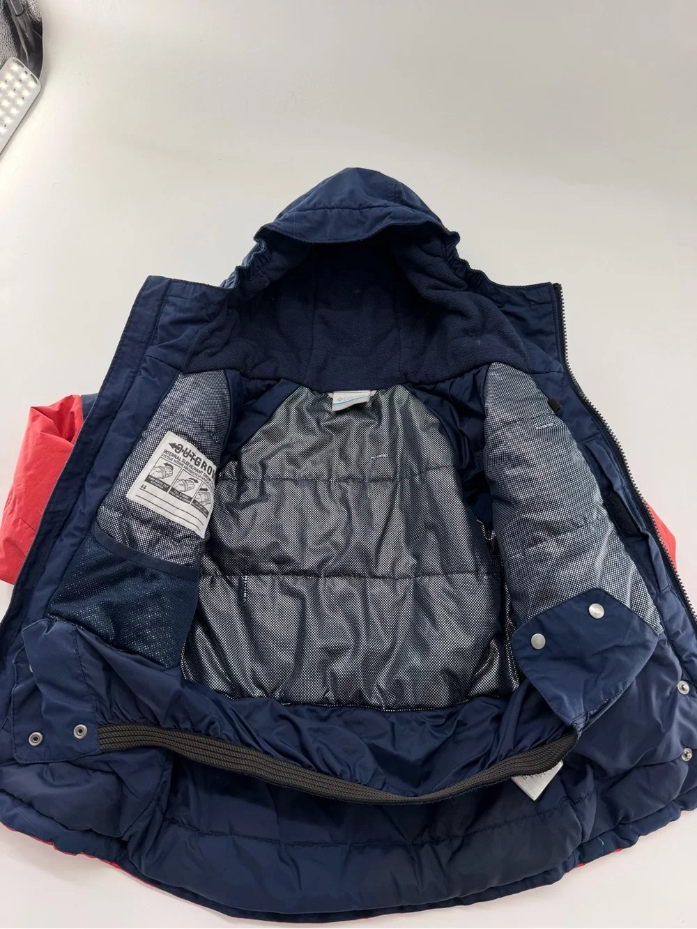 Columbia Boys Alpine Action Coat Jacket Winter Snow Ski Blue Red Kids XXS 4/5